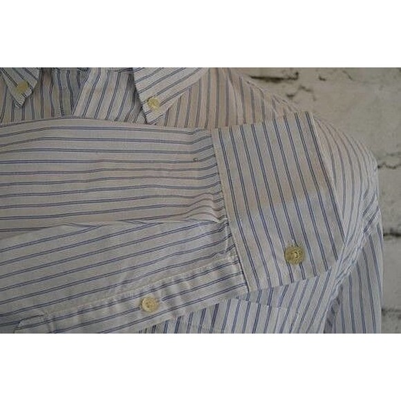 J.Crew Men's Button Down Long Sleeve Striped Long Sleeve Dress Shirt Size Large - Picture 5 of 11